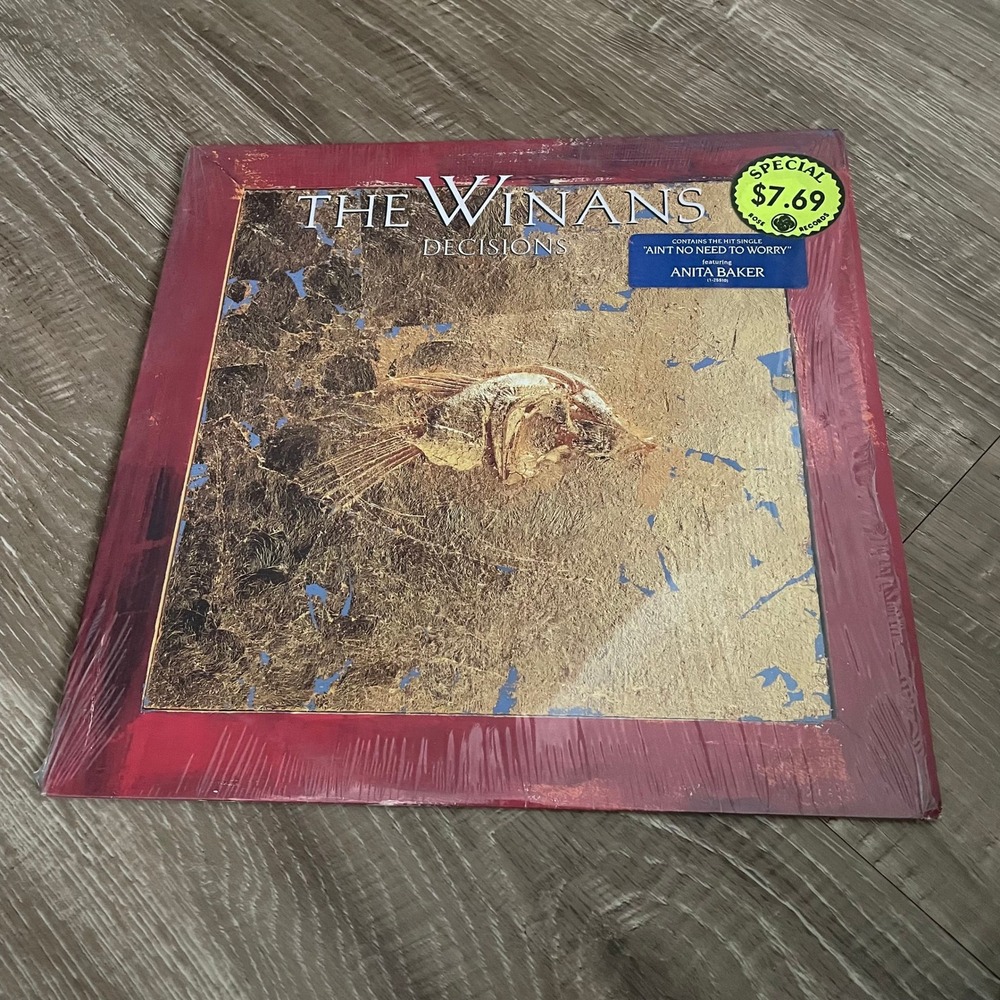 The Winans Decisions Vinyl LP 1987 Qwest 1-25510 Gospel Soul Anita Baker 12"